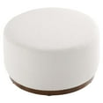 thumbnail image 3 of Modway Tilden Ottoman in Cloud White and Walnut, 3 of 7