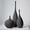 Black, variant on White Ceramic Vase Modern Boho Wabi-Sabi Flower Vase Set of 3 Decorative Aesthetic Vases for Centerpieces Pampas Matte Minimalist Vases for Living Room Table Shelf Decor
