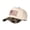 Beige camouflage, variant on Stars and Stripes Embroidered Color Block Trucker Hat Unisex Adjustable Cotton Breathable Fashion Cap for Travel Daily Wear
