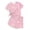 Multicolor-5, variant on CYRBOKO Girls Outfit Sets, Elastic Waist Short Sleeve Casual Summer Two-piece Sets Multicolor Size 10-12 T