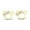 Gold, variant on Stylized Mouse With Bow Stud Earrings for Women with Secure Safety Screwback 14K Yellow Gold Plated Over 925 Sterling Silver