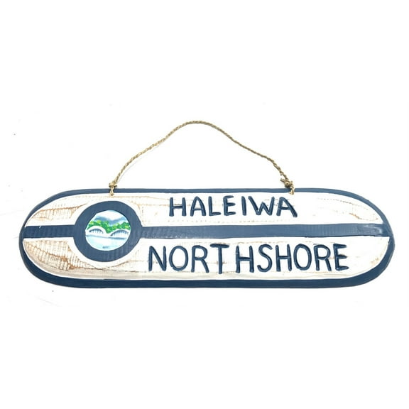 Haleiwa Northshore Wooden surf sign 20" w/ custom painting | #snd25082