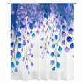 thumbnail image 2 of Spring Blue Wisteria Flowers Sheer Curtains 84 Inches Long, Rustic Floral Branches Light Filering Curtains, Breathable Simi Curtain Privacy Drapes for Living Room Bedroom Lightweight Window Treatment, 2 of 9