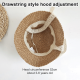 thumbnail image 2 of Circunferencia de la cabeza 52cm sombrero de paja de encaje para bebé sombrero de sol para niños sombrero de paja para niños MFZFUKR BST3050651-1, 2 of 5