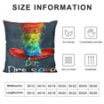 thumbnail image 5 of Qinduosi Throw Pillow Cover Read and Colorful Elementary Decorative Pillow Case Home Decor Square Pillowcase White, 5 of 5