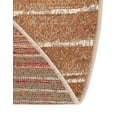thumbnail image 3 of Unique Loom Outdoor Modern Collection Area Rug - Vertex (4' 1" Round Beige Brown/Light Brown), 3 of 9