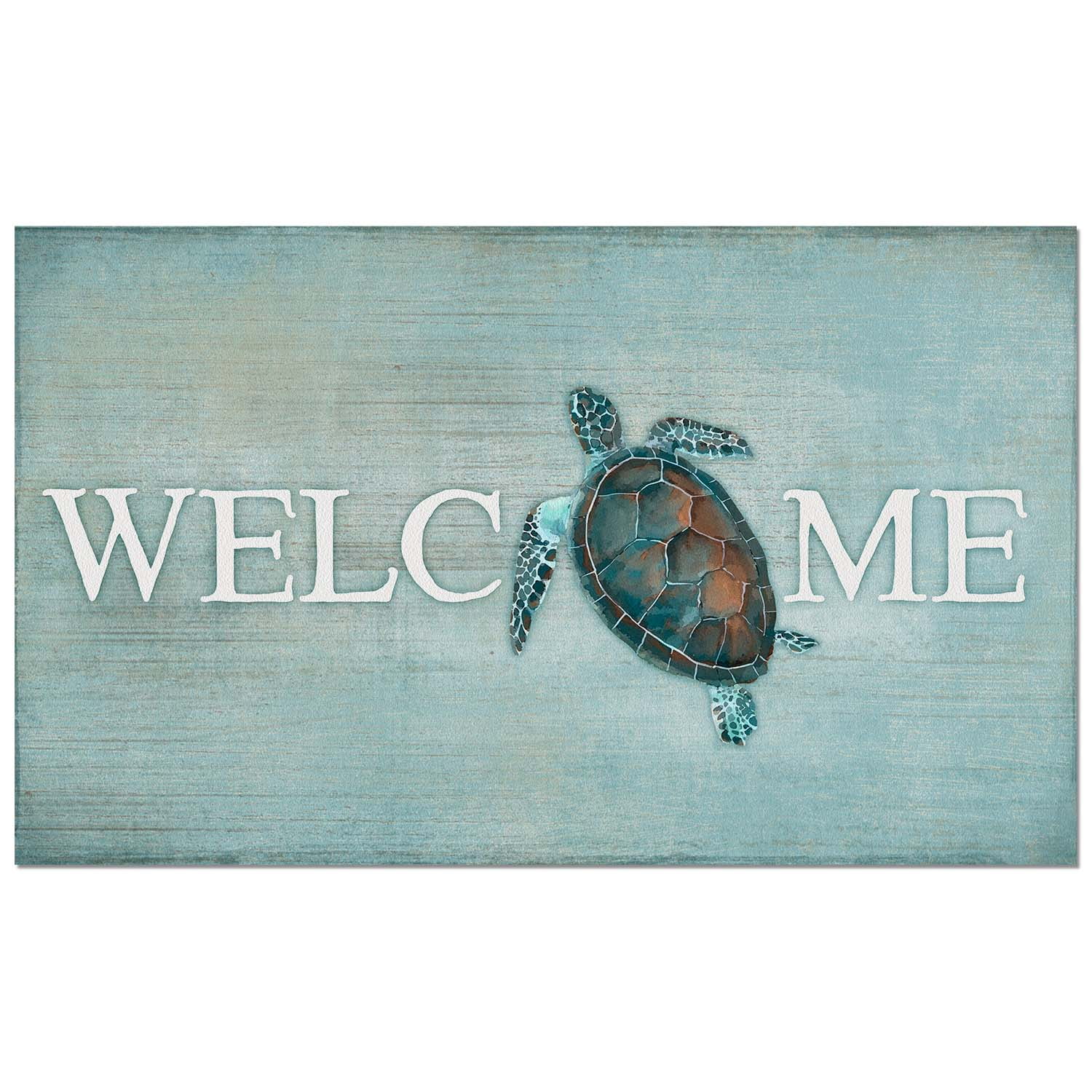 CounterArt "Sea Turtle Indoor/Outdoor Entryway Floor Mat 29.5