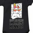 thumbnail image 3 of KTMKH Boys And Girls Cartoon Bunny I AM CHASINGS HUNNIES Print Short Sleeved Crawl Clothes 0 To 24 Months Kids For 0-3 Months, 3 of 3