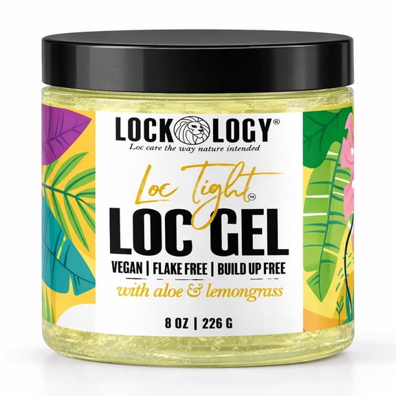 Loc Twist Gel for Dreads; Loc and Twist Gel For Retwists with Organic Aloe and Lemongrass by Lockology