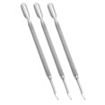 thumbnail image 3 of Professional Double Ended Hypoallergenic Stainless Steel Metal Pusher Nail Cuticle Polish Gel Remover Manicure, 3 of 5