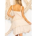 thumbnail image 3 of The Annie Ruffled Dress In Natural, 3 of 3