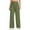 D01-Green, variant on FYDUU Girls Dress Pants Wide Leg Pants Girls Preppy Clothes Kids School Uniform Slacks Loose Fit Casual Trousers Fashion Girl's Pants Fashionable Cute