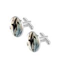 thumbnail image 2 of Whale Stylish Men's Cufflinks Set for Formal Attire, Made of Stainless Steel, for Wedding or Business Meetings, 2 of 6