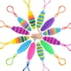 thumbnail image 1 of 12 Uds. De juguetes sensoriales para babosas, juguete de oruga elástico articulado para aliviar la ansiedad, juguete antiestrés para babosas, recuerdos de fiesta novedosos para niños., 1 of 5
