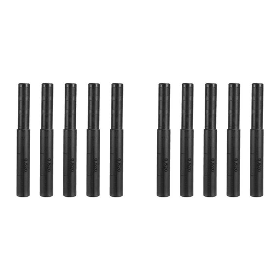 10Pcs Golf Club Shaft Extension Stick Extender Rods Golf Shafts Driver Fairway Golf Shaft Extender Extension 0.520,10 x Golf Club Shaft Extension Stick,Black
