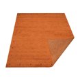 thumbnail image 4 of Rugsotic Carpets Hand Knotted Wool Area Rug 8'x10' Orange Contemporary Rectangle Indoor Rug for Living Room, Bedroom Antimicrobial L00535, 4 of 5