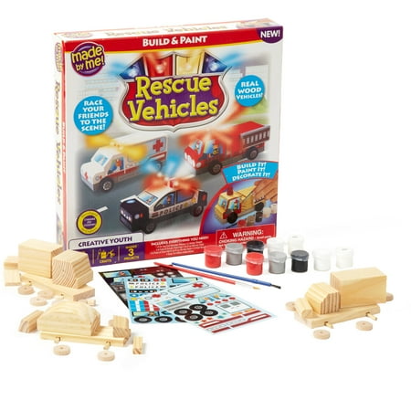 Made By Me Rescue Vehicles Craft Kit, 1 Each