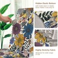 thumbnail image 5 of Yayeee 4 Pack Dining Chair Covers Stretch Parson Chairs Slipcovers Seat Protector, Blue Flowers, 5 of 6