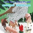 thumbnail image 2 of 8 Pcs Big Animal Figurines Toys,Farm Realistic Plastic Animals Playset,Educational Preschool Learning Toy Playset for Kids Toddlers, 2 of 7