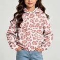 thumbnail image 4 of Txenfivo Girls Graphic Hoodie Pullover Fleece Long Sleeve Girls and Toddler's Cute Hooded Sweatshirt (3-14), 4 of 6