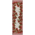 thumbnail image 2 of Addison Rugs Dream Shag Premium Machine Washable Transitional Apple Border Apple Runner Rug, 2'3" x 7'6", 2 of 8