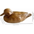 thumbnail image 2 of Duck Statue Home Decor Knick Knacks Duck Sculpture Hand Carved Shelf Decor for Home, Office Desk Cute Animal Figurine Unique Gift for Holidays Housewarming (Brown), 2 of 4