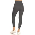 thumbnail image 3 of Women's Lightweight Control Stretch High Waist Capri Solid Workout Yoga Leggings, 3 of 4