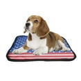 thumbnail image 2 of PKQWTM American Flag Stars 4Th July Independence Day Pet Dog Cat Bed Pee Pads Mat Cushion Potty Dogsblankets Crate Bed Kennel 28x36 inch, 2 of 3
