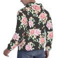 thumbnail image 6 of Haiem Rose Flowers Patterned Men's Hoodie with Kangaroo Pocket - Ideal Pullover Sweatshirt for Daily Wear, Travel, and Home-X-Large, 6 of 7
