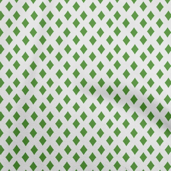 oneOone Cotton Cambric Green Fabric Poker Card Sewing Fabric By The Yard Printed Diy Clothing Sewing Supplies 42 Inch Wide