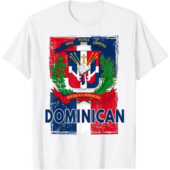 t-shirt Coat of Arms Republica Dominicana & Dominican Flag Outfit T-Shirt mens t shirt,black,women,funny,misfits,men,journey