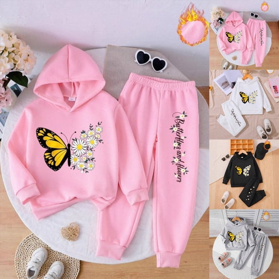 Girls Clothes Fall Winter Long Sleeve Top and Pants Set Casual Daily Outfits for Toddler Girl 6-24 Months 2T 3T 4T 5T 6T Kids Grey,3-4 Years