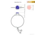 thumbnail image 4 of Angara Natural 0.5 Ct. Tanzanite Solitaire Ring in 14K White Gold for Women (Ring Size: 11.5), 4 of 9