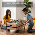 thumbnail image 2 of Best Choice Products 4-in-1 Multi Game Table, Childrens Arcade Set w/ Pool Billiards, Air Hockey, Foosball - Dark Wood, 2 of 7