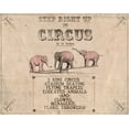 thumbnail image 2 of Popp, Grace 14x12 White Modern Wood Framed Museum Art Print Titled - Vintage Circus Collection A, 2 of 4