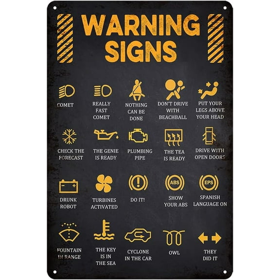 8 x 12 in Metal Tin Sign - Garage Signs Mechanic Accessories Car Metal Tin Sign Funny Mechanic Shop Decor Dad'S Shop Sign Metal Car Wall Art Automotive Decor Vintage Barn Sign 8x12 Inch