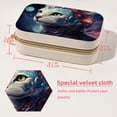 thumbnail image 5 of Starry Animals Velvet Portable Jewelry Box with Removable Compartment - Ultimate Gift for Bracelet and Earring Organization, 5 of 7