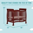 Dream On Me Piper 4in1 Convertible Mini Crib, Cherry