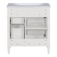 thumbnail image 3 of 30'' Bathroom Vanity, Bathroom Storage Cabinet With Sink, 2 Drawers, Flippable Drawer, Retro Handle Multi-Functional Independent Modern Storage Cabinet, 3 of 7