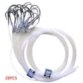 thumbnail image 1 of Anzuelos con cabeza de plantilla Yuarrent 20/28 Uds cebo atado acero al carbono 10#, 1 of 6
