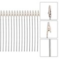 thumbnail image 2 of 50 Pcs Wire Jewelry Picture Number Holder Picture Note Holder Memo Clip Holder Alligator Photo Clip Diy Alligator Clips, 2 of 3