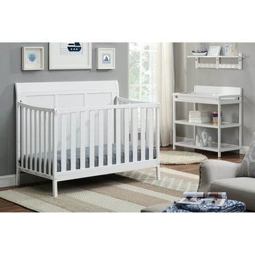 Miekor Furniture Shailee 4-In-1 Convertible Crib White 04841