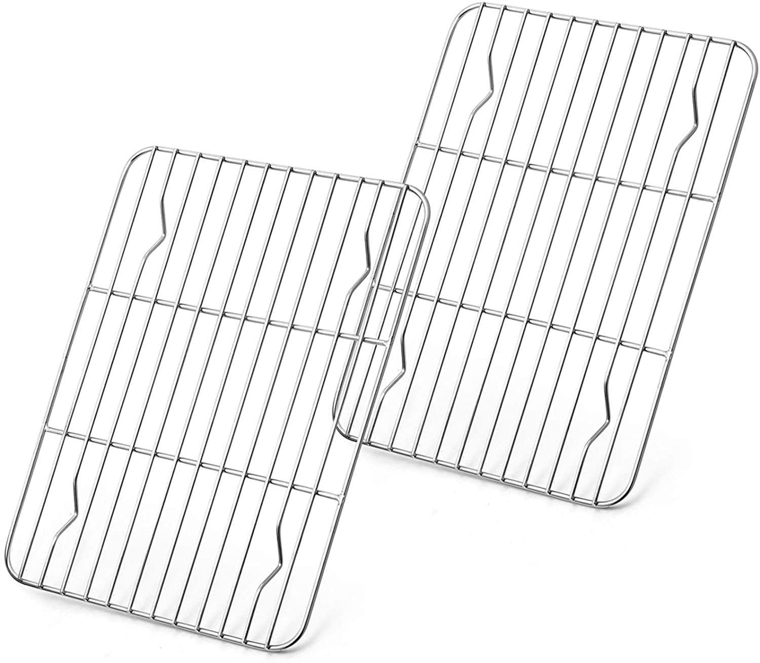 Happon Baking Rack Set of 2, Stainless Steel Metal Roasting Cooking Racks, Size 15.3"x11.4