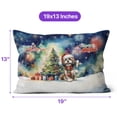 thumbnail image 4 of Merry Christmas and Happy New Year Santa Shih Tzu Holiday Xmas Winter 2025 Pillow Cushion Double Sided Lion Dog Lover Gifts Throw Pillow - 00024, 4 of 4
