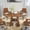 Walnut-2, variant on Extendable Round Dining Table for 4-6, Modern Kitchen Oval Dining Table with Removable Leaves for Living Room, Walnut