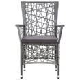 thumbnail image 5 of vidaXL 5 Piece Outdoor Dining Set Poly Rattan Grey, 5 of 5