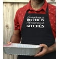 thumbnail image 4 of ThisWear Mother's Day Gift Everything is Better in Grammy's Kitchen Two Pocket Apron Black, 4 of 7