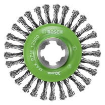 Bosch X-Lock4-1/2In Wire Wheel Stringer Bead Knotted Stainless Steel