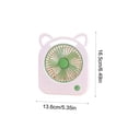 thumbnail image 4 of ICQOVD Personal Cooling Fan Cute Cat Ear Mini Fan Usb Charging Adjustable Angle Desktop Handheld Fan with Misting Cooling, 4 of 6