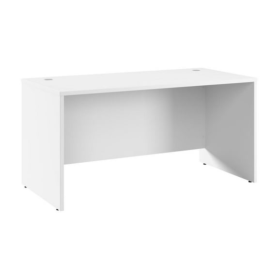 Hampton Heights 60W x 30D Office Desk in White - Engineered Wood